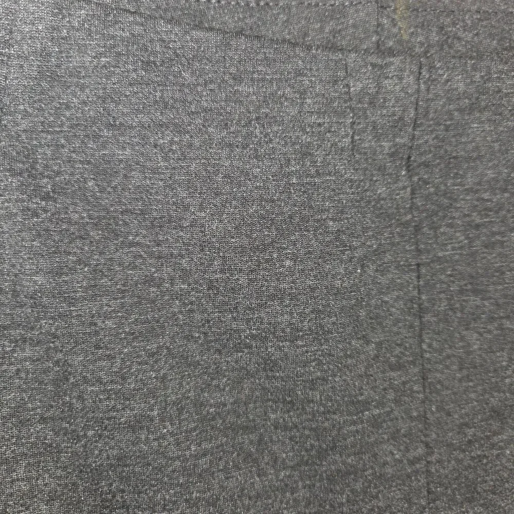 J. Jill Ponte Knit Charcoal Slim-Leg Crop Split-Hem Pants, Size Large